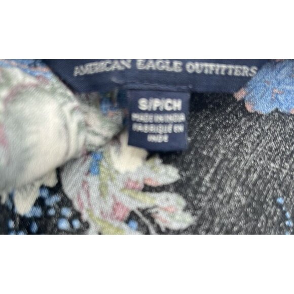 American Eagle Outfitters S Tank Top Floral Tiered Long Tunic Blouse Short Dress - Picture 4 of 4